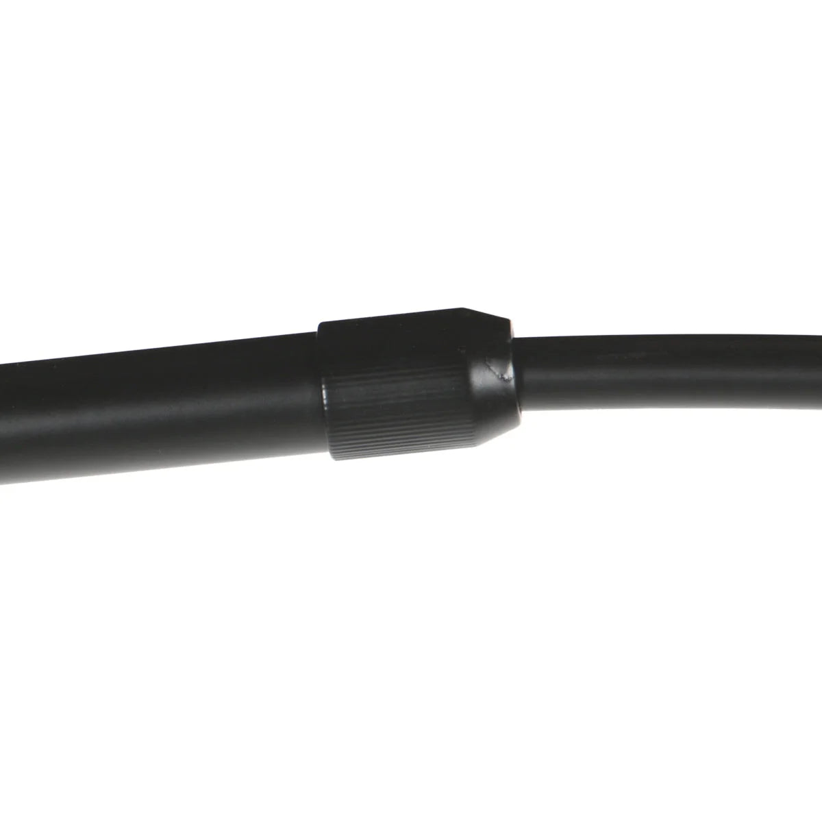 Connecteur de câble noir pour Lampadaire arqué en métal noir et abat-jour rotin naturel