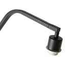 Éteignoir à bougie en métal noir courbé avec tête cylindrique