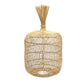Suspension en rotin tressé pour le lampadaire Dumpling Naturel L