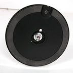 Base ronde en métal argenté avec câblage central pour Lampadaire avec bras articulé