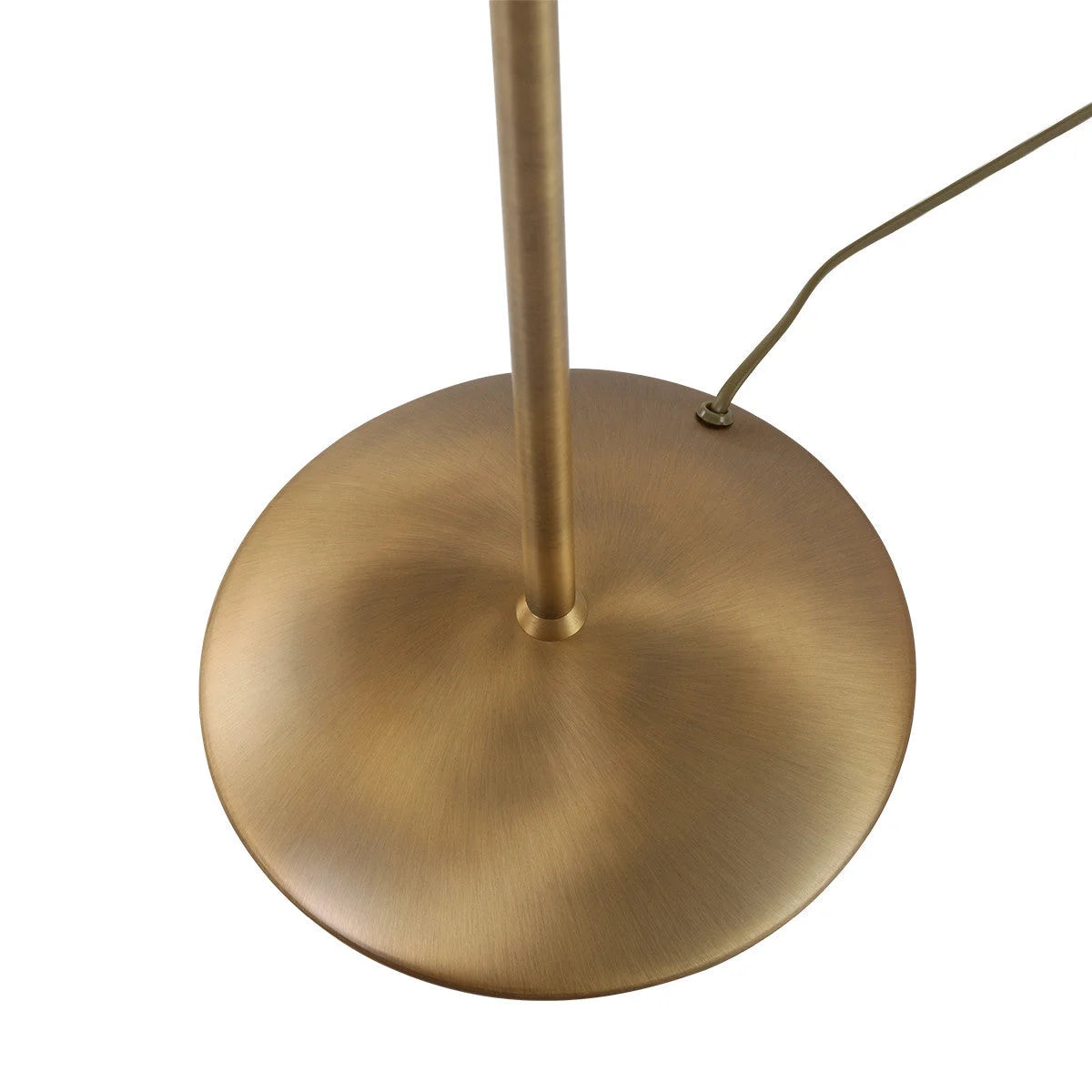 Base de lampe en métal bronze doré avec bras articulé et LED dimmable