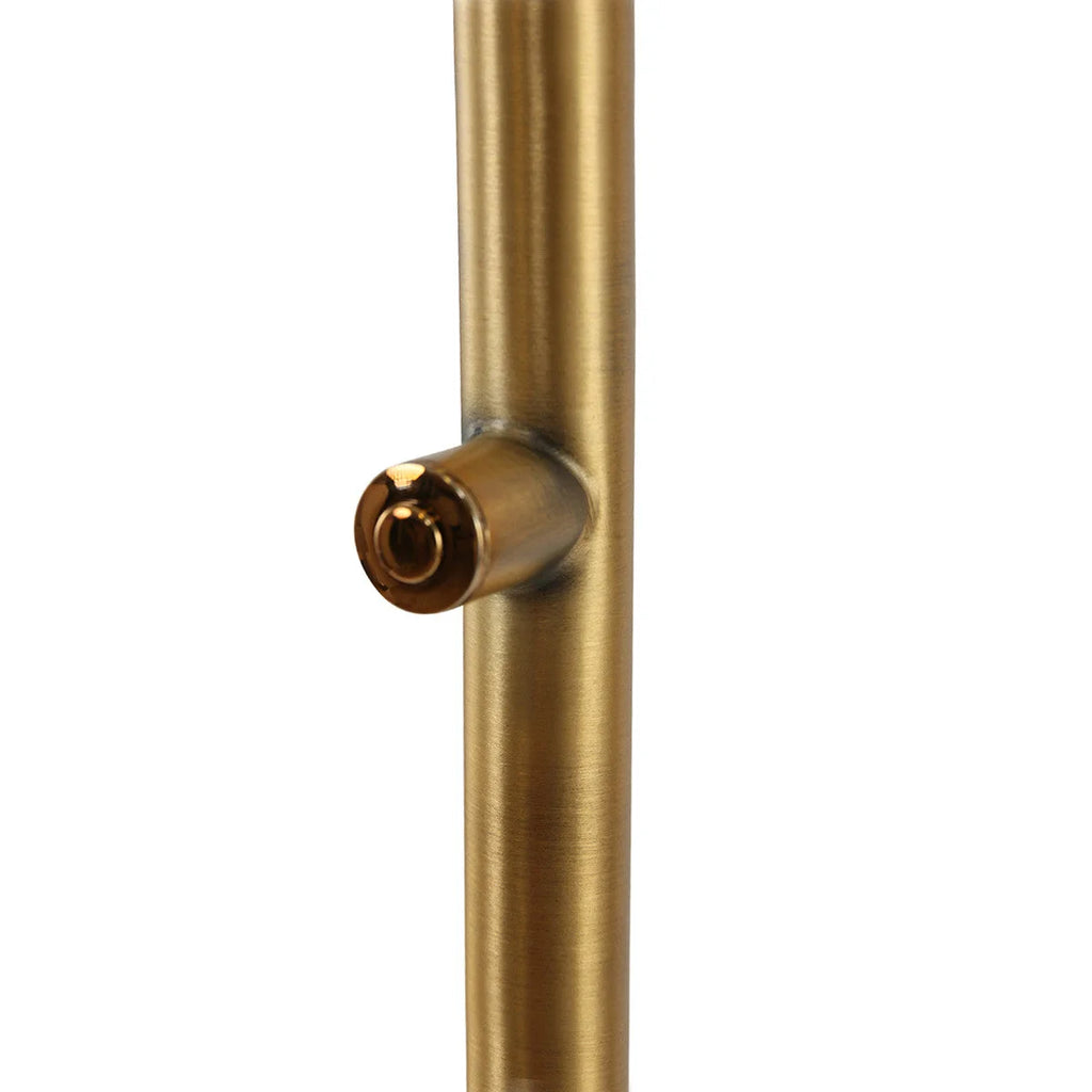 Tube en métal doré avec un bec protrudent pour lampadaire en bronze avec LED dimmable