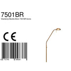 Lampadaire en métal bronze avec bras articulé et LED dimmable, éclairage élégant