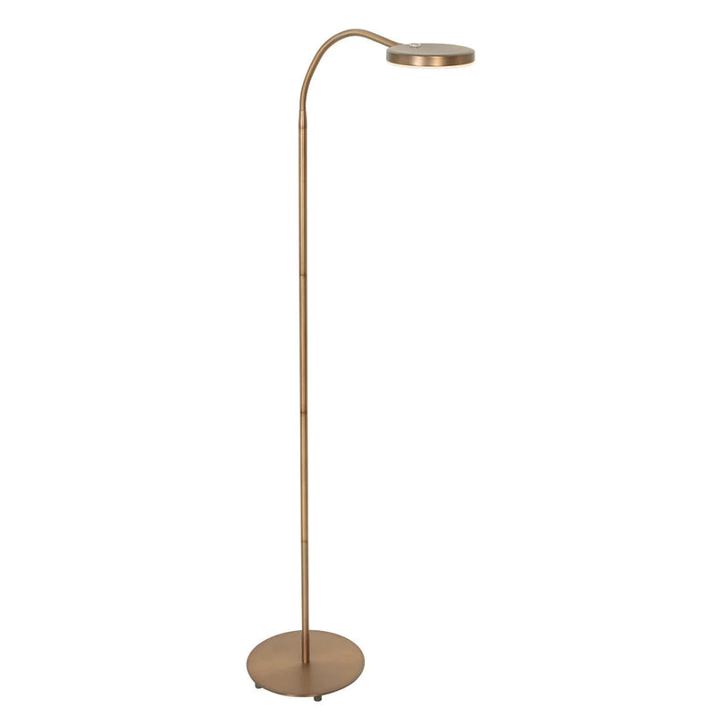 Lampadaire en métal bronze tête orientable dimmable – H132 cm