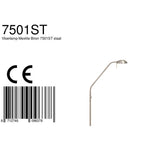 Lampadaire en métal brossé avec bras articulé pour lecture, hauteur 50 cm