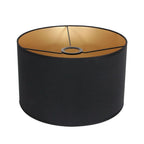 Abat-jour en métal noir avec intérieur doré pour Lampadaire orientable H154 cm