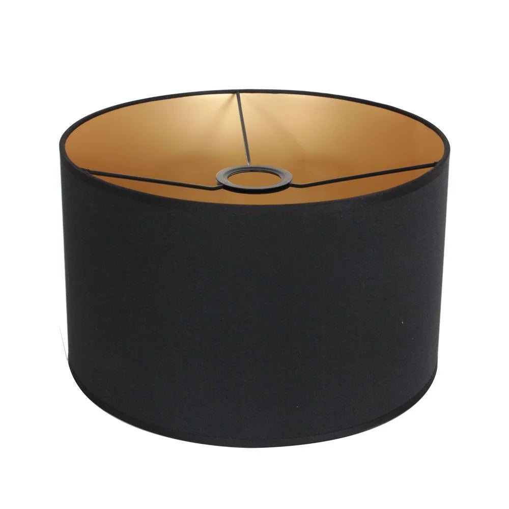 Abat-jour en métal noir avec intérieur doré pour Lampadaire orientable H154 cm