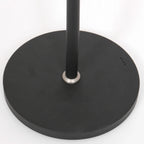 Base circulaire noire avec anneau métallique pour Lampadaire métal noir à bras articulé