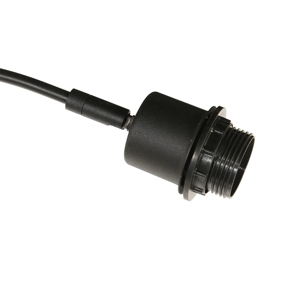 Connecteur étanche noir en plastique pour lampe à trois arcs