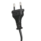 Prise électrique noire à deux broches pour lampe en métal noir avec abat-jour bambou chevrons H144 cm