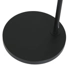 Base circulaire noire avec poteau pour Lampadaire en métal noir abat-jour tressé