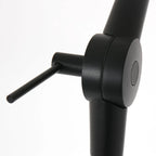 Joint réglable en métal noir pour lampe avec abat-jour tressé orientable H150 cm