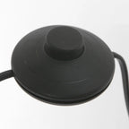 Pied de lampadaire en métal noir avec interrupteur pour abat-jour tressé orientable