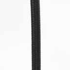 Cordon tressé noir en métal pour lampadaire avec abat-jour naturel H160 cm