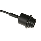 Connecteur étanche noir en plastique fileté avec câble pour lampadaire rotin H180 cm