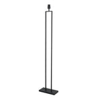 Lampe sur pied rotin tressé naturel avec structure noire, hauteur 160 cm