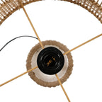 Lampe de table en rotin La lampe de table Kiska Blanc Naturel