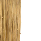 Lampe de table en terre cuite et herbe blanc naturel