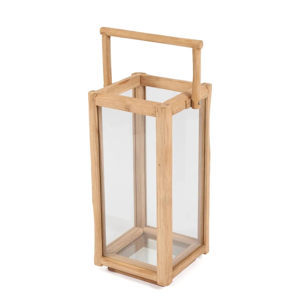 Lanterne en bois et en verre pour La Lanterne de Nusa Penida