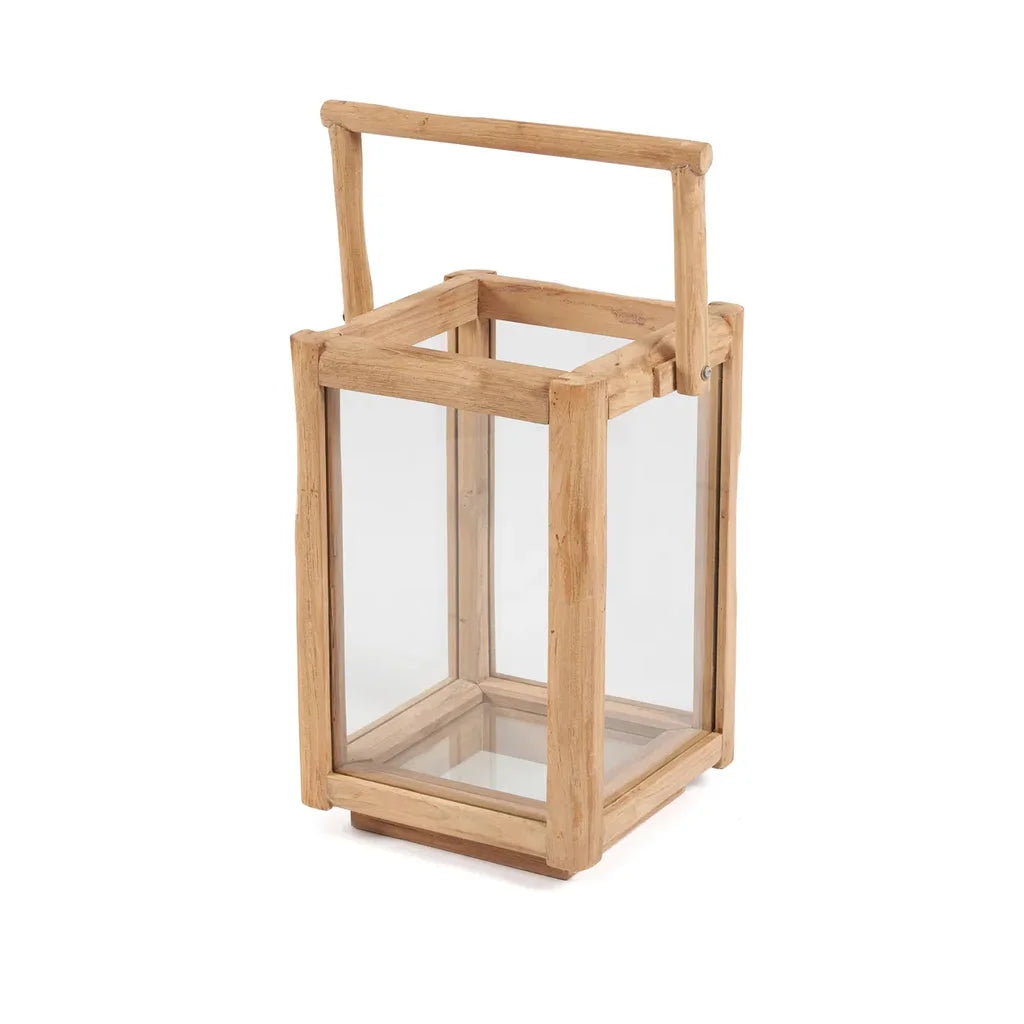 Lanterne en bois et verre de La Lanterne de Nusa Penida pour décoration extérieure