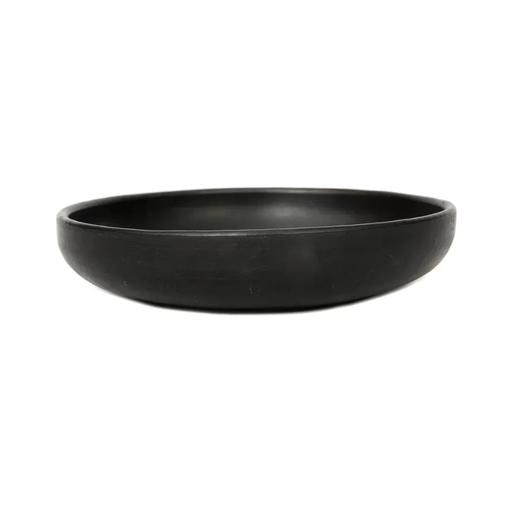 Bol en céramique ronde noir pour L’assiette creuse brûlée - Noire - M