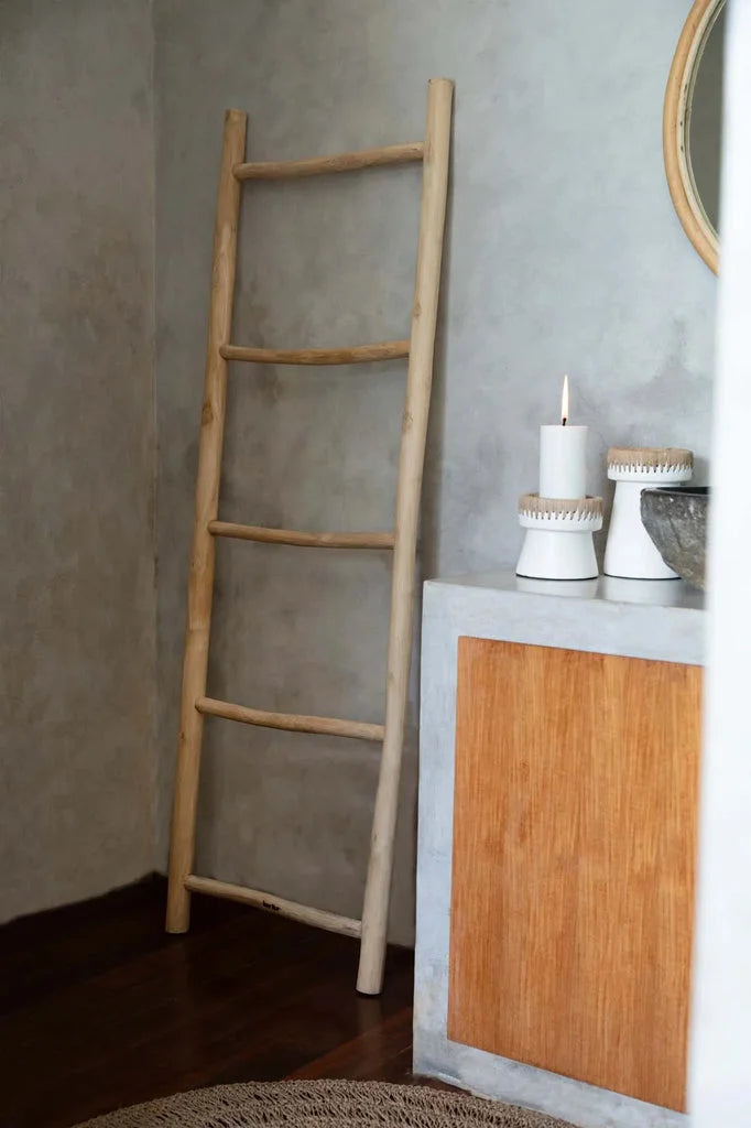 Escalier décoratif en bois naturel L échelle de Tulum Naturelle 165