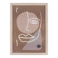 Lot de 3 cadres en MDF et verre finition naturelle