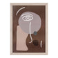 Lot de 3 cadres en MDF et verre finition naturelle