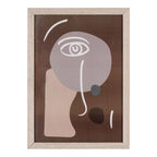 Lot de 3 cadres en MDF et verre finition naturelle