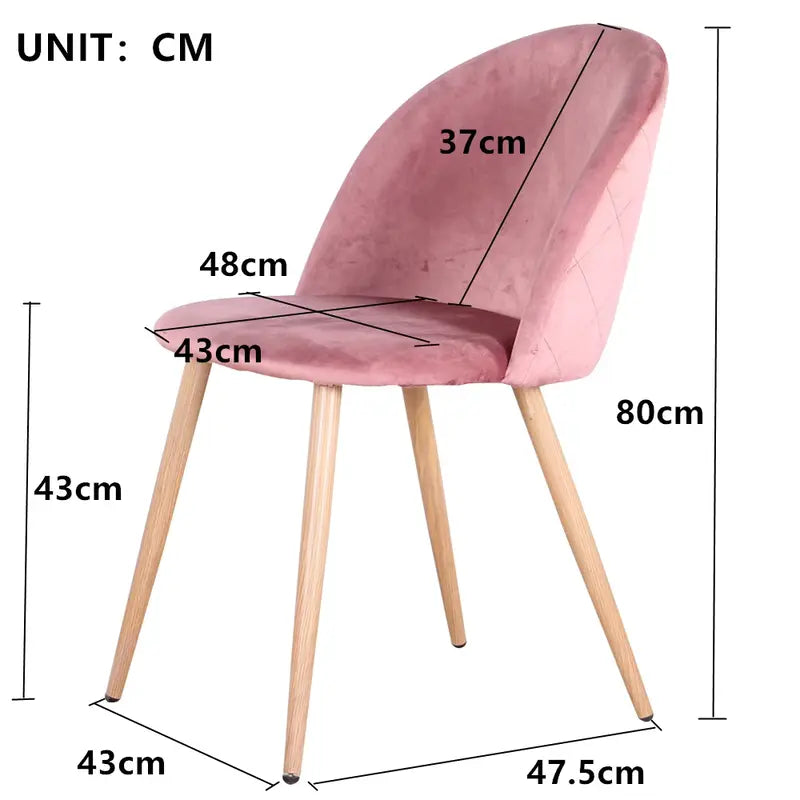 Schéma des dimensions d’une chaise moderne