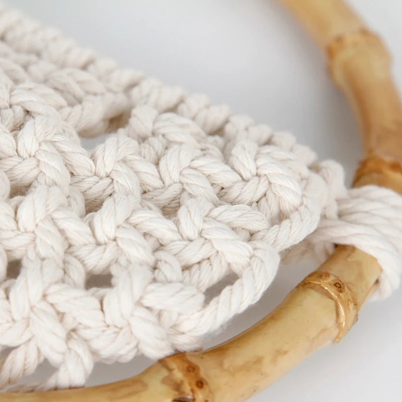 Macrame Rond Macramé rond mural – Décoration Bohème
