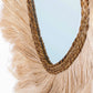 Miroir en abaca naturel losange 100x80 cm