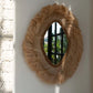 Miroir en abaca naturel losange 100x80 cm