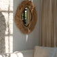 Miroir en abaca naturel losange 100x80 cm