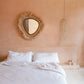 Miroir asymétrique en abaca naturel 80 cm – Modèle La Contessa