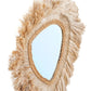 Miroir asymétrique en abaca naturel 80 cm – Modèle La Contessa