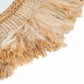 Miroir asymétrique en abaca naturel 80 cm – Modèle La Contessa