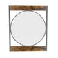 miroir bois et fer