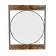 miroir bois et fer