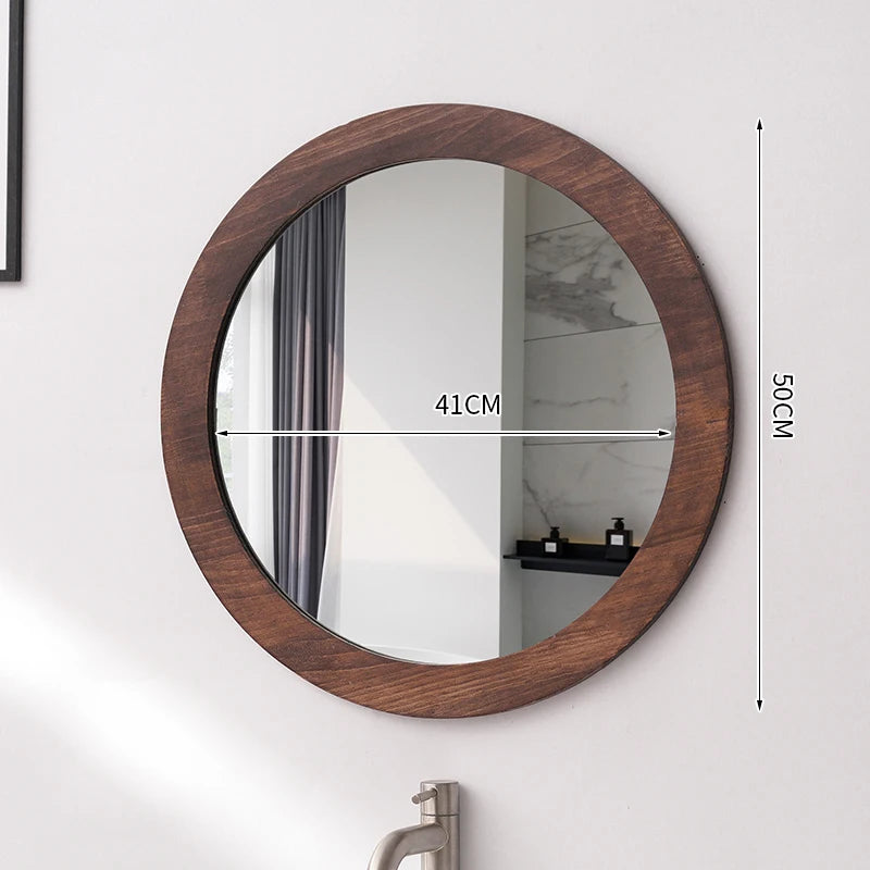 Variante 3 du Miroir Bois Rond Salle De Bain