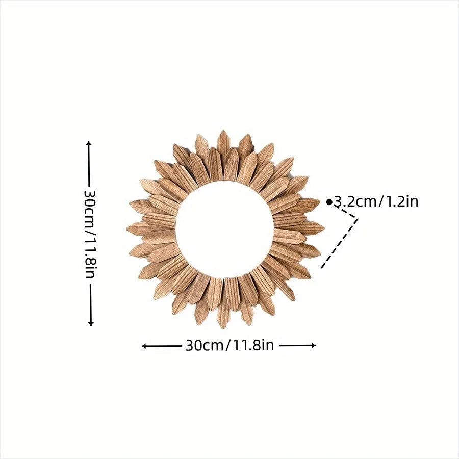 Dimensions du miroir bois rustique