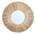 Miroir en herbe Alang Alang rond 50 cm