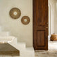 Miroir en herbe Alang Alang rond 50 cm