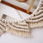 miroir macramé design gros plan