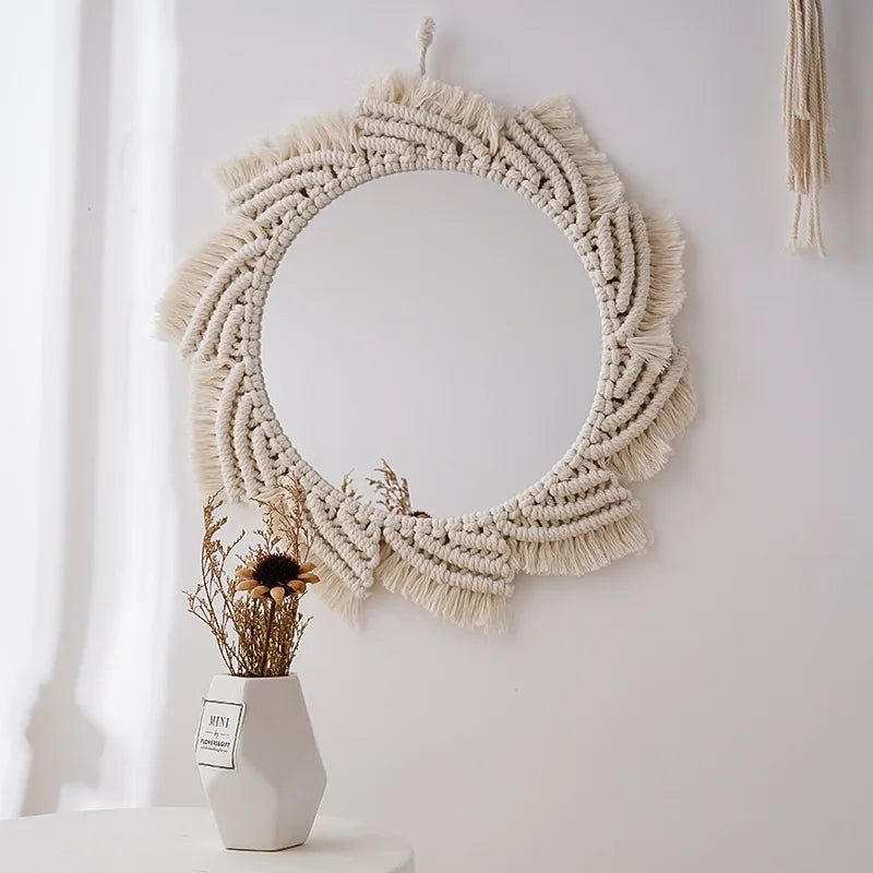 miroir macramé design variante 2