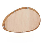 Miroir mural asymétrique avec cadre en bois de teck naturel 40x60 cm