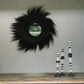 Miroir mural en rayung noir 100 cm – Modèle Simba