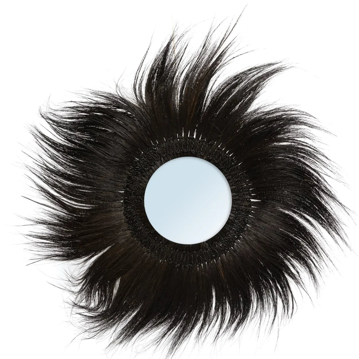 Miroir mural en rayung noir 100 cm – Modèle Simba