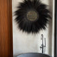 Miroir mural en rayung noir 100 cm – Modèle Simba