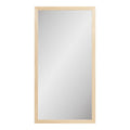Miroir mural rectangulaire en bois clair 45x75 cm